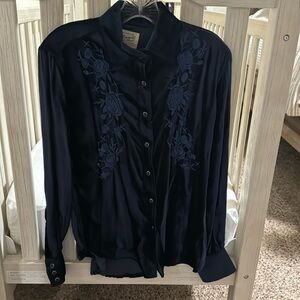 Rockmont snap front velvet western shirt size smalll